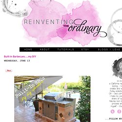 Reinventing the Ordinary: Built-in Barbecues....my DIY