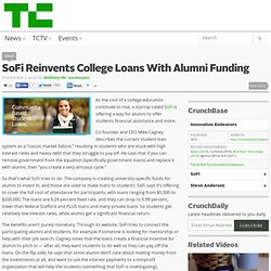 SoFi Reinvents College Loans With Alumni Funding