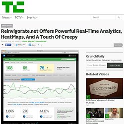 Reinvigorate.net Offers Powerful Real-Time Analytics, HeatMaps, And A Touch Of Creepy