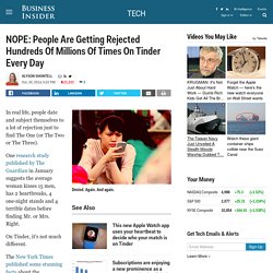 Tinder Rejection Statistics - Business Insider