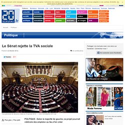 Le Sénat rejette la TVA sociale