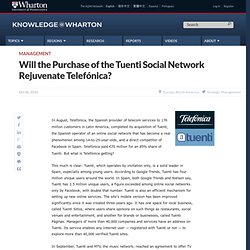 Will the Purchase of the Tuenti Social Network Rejuvenate Telefónica?