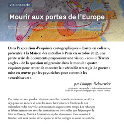 Mourir aux portes de l'Europe - Philippe Rekacewicz - Visionscarto