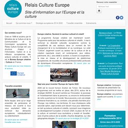 Relais Culture Europe: le projet