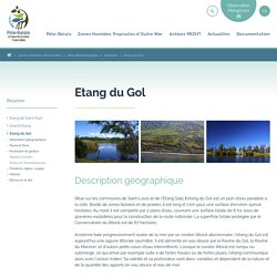 Etang du Gol – Pôle-relais Zones Humides Tropicales