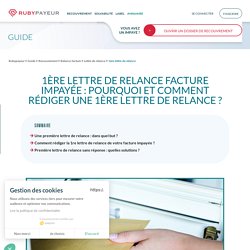 1ère lettre de relance pour facture impayée