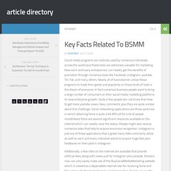 Key Facts Related To BSMM - article directory