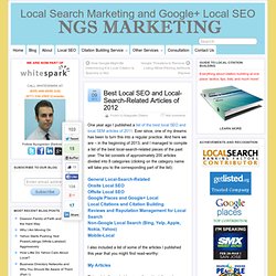 Best Local SEO and Local-Search-Related Articles of 2012