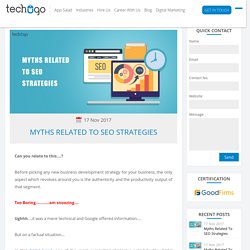 Myths Related To SEO Strategies