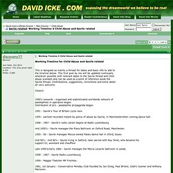 [Savile related] Working Timeline 4 Child Abuse and Savile related