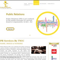 Best Public Relation Services in India