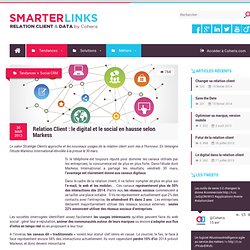 Smarter Links by Coheris » Relation Client : le digital et le social en hausse selon Markess