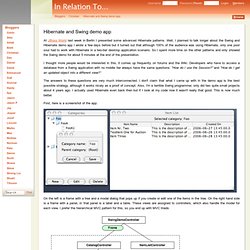  Hibernate and Swing demo app