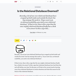 Is the Relational Database Doomed?