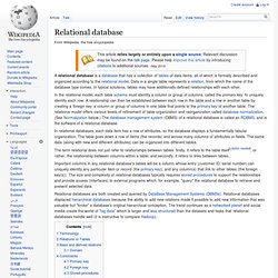 Relational database