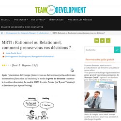 Diversité et complémentarité (MBTI)