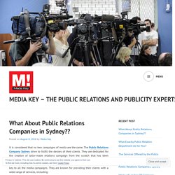 What About Public Relations Companies in Sydney??