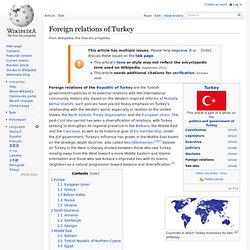 Foreign relations of Turkey