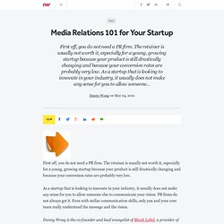 Media Relations 101 for Your Startup