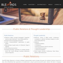 Blew Minds - Public Relations & Thought Leadership