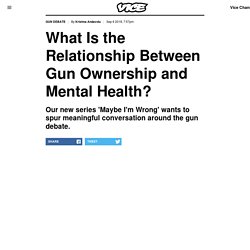 What Is the Relationship Between Gun Ownership and Mental Health?