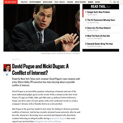 David Pogue and Nicki Dugan: Is Their Relationship a Conflict of Interest?