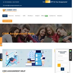 Customer relationship management -My Assignment Experts