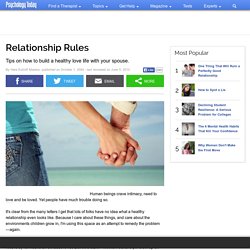 Relationship Rules