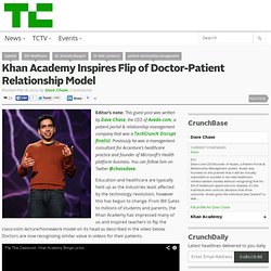 Khan Academy Inspires Flip of Doctor-Patient Relationship Model