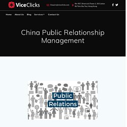 Public Relationship and Management in China