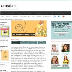 Astrostyle: Where Astrology Meets Love, Relationships, Career, Money, Fashion, Celebrities and more! Charts, readings, daily forecasts, monthly horoscopes and more by The AstroTwins, Tali and