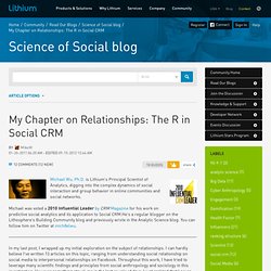My Chapter on Relationships: The R in Social CRM