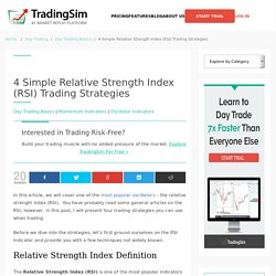 4 Simple Relative Strength Index (RSI) Trading Strategies