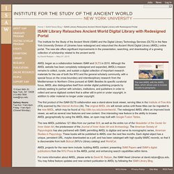 ISAW Library Relauches Ancient World Digital Library with Redesigned Portal — Institute for the Study of the Ancient World