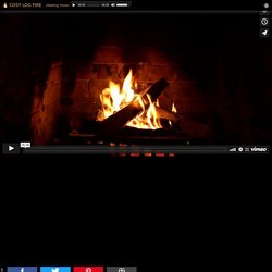 Cosy Log Fire - Sit back and relax with a warm log fire scene and relaxing music