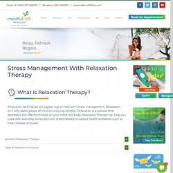 Relaxation Therapy to Handle Stress and Depression