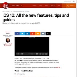 iOS 10: Release date, features and everything else you need to know - CNET