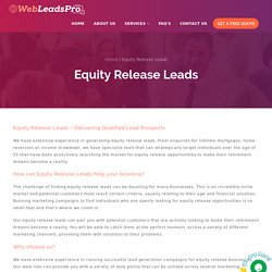 Buy Equity Release Leads