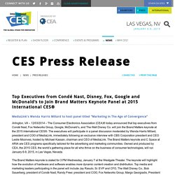 CES Press Release - 2015 International CES, January 6-9