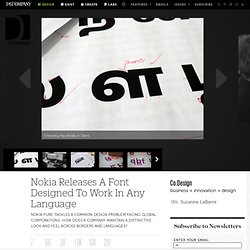 Nokia Releases A Font Designed To Work In Any Language
