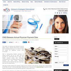 CMS Releases Annual Physician Payment Data