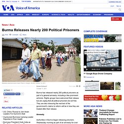 Burma Releases Dozens of Political Prisoners
