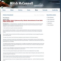 Press Releases - News - U.S. Senate Republican Leader Mitch McConnell