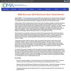DMA Releases 2010 Response Rate Trend Report