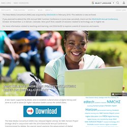Releases Horizon Project Strategic Brief on Digital Literacy