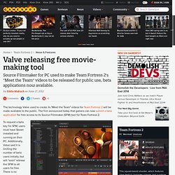 Valve releasing free movie-making tool