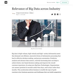 Relevance of Big Data across Industry - Kalinga University Reviews - Medium