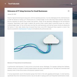 Relevance of IT Setup Services For Small Businesses