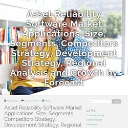 May 2021 Report on Global Asset Reliability Software Market Overview, Size, Share and Trends 2023