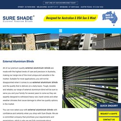 Find The Best External Aluminium Blinds